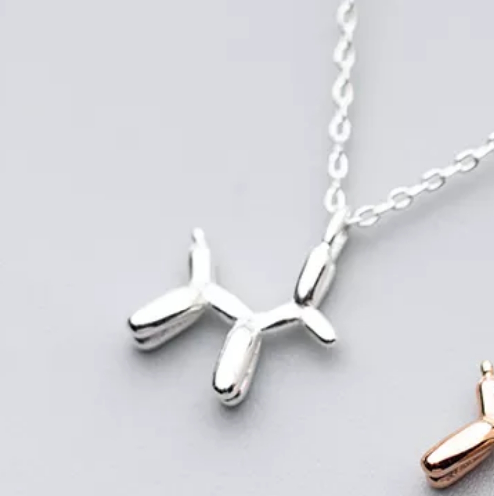 925 Sterling Silver Animal Balloon Dog Puppy - Picture 7 of 8